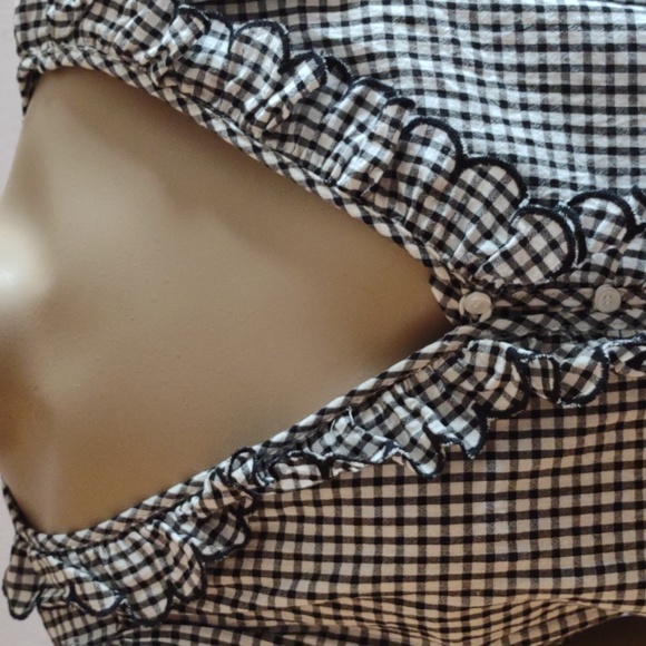 Max Studio gingham top - Picture 5 of 9